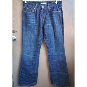 Levi's Ladies 515 Low‎ Boot Cut Drk ash Jeasns Sz 8M Mexico  EUC